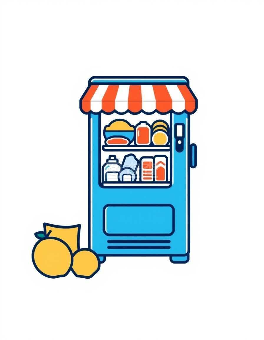 食品与药品自动售货机图标的演变与标准化